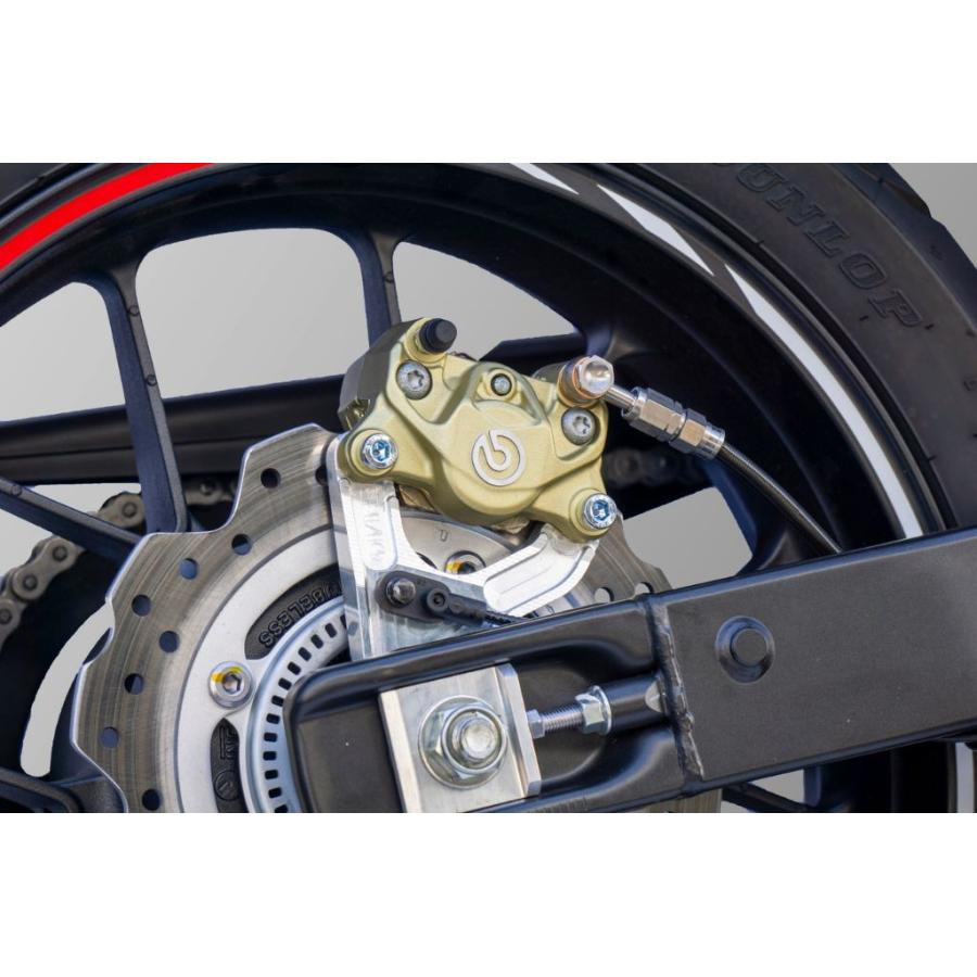 OVER オーヴァー リアキャリパーサポート ブレンボ2P用 カラー：シルバー CBR400R CBR500R HONDA ホンダ キャリパーサポート・ブラケット ブレーキ