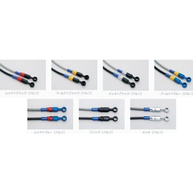SWAGE-LINE スウェッジライン フロント ブレーキホースキット フィッティングカラー：ブラック / ホースカラー：クリア R1-Z YAMAHA ヤマハ ブレーキ | SWAGE-LINE | 02