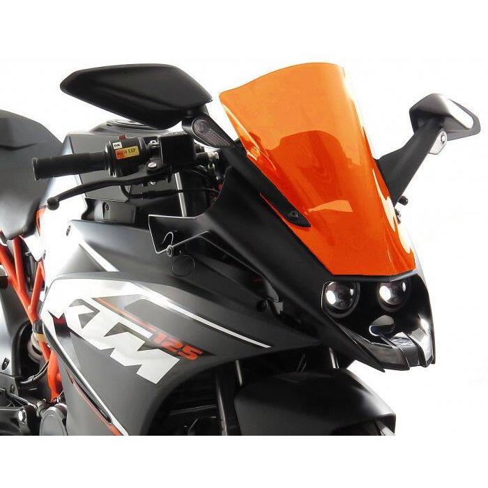 rc390 rc250 rc125レーシングバブル　未使用 POWERBRONZE スポーツ・エアフロースクリーン カラー：アンバー RC125