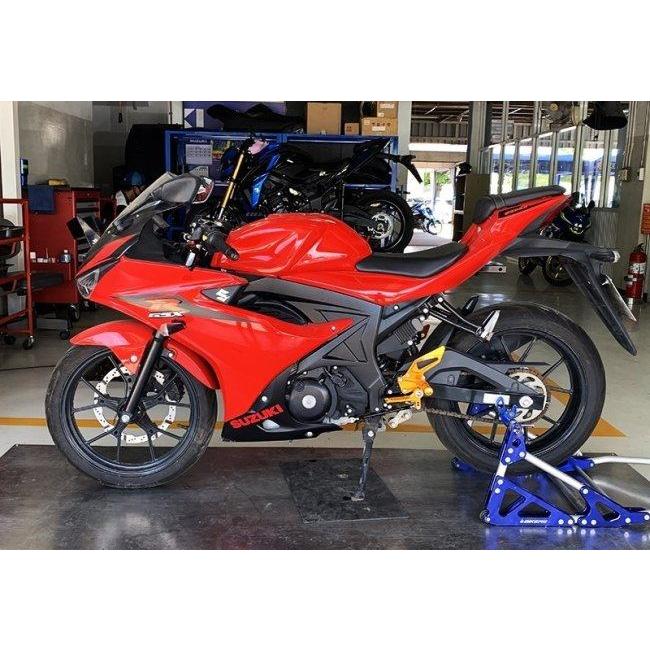 SNIPER スナイパー バックステップ ABS対応4ポジション＋レーシング用6ポジション カラー：ブルー GSX-R125 ABS GSX-S125 SUZUKI スズキ ステップ 足回り_13