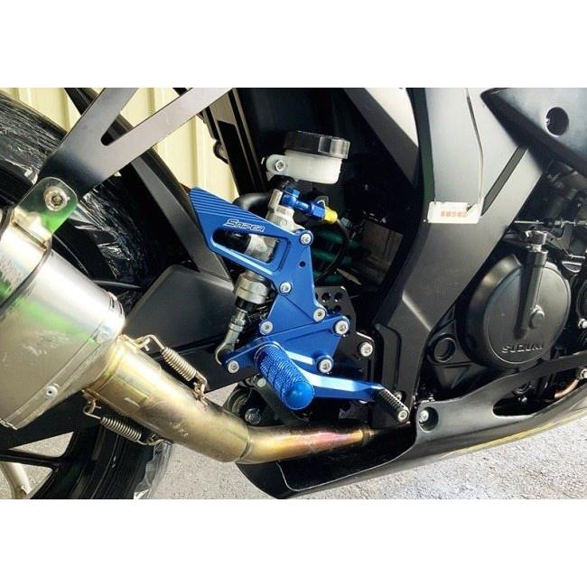 SNIPER スナイパー バックステップ ABS対応4ポジション＋レーシング用6ポジション カラー：ブルー GSX-R125 ABS GSX-S125 SUZUKI スズキ ステップ 足回り_3
