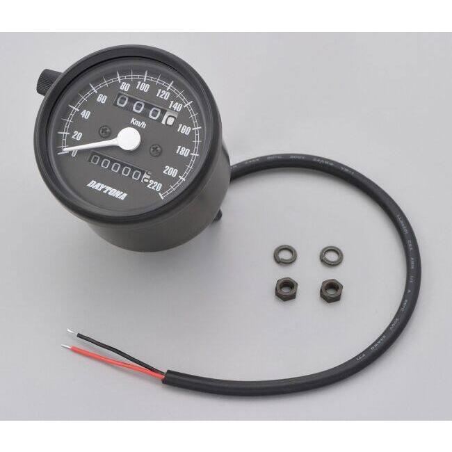 DAYTONA スピードメーター 未使用品 DAYTONA（デイトナ） 機械式スピードメーター 220km／h タイプ