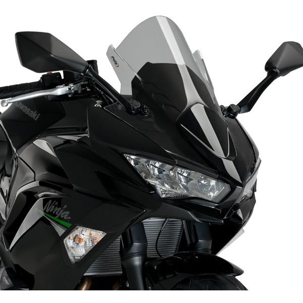 Puig プーチ レーシングスクリーン Z-Racing スクリーンカラー：スモーク ニンジャ 650 KAWASAKI カワサキ スクリーン 外装