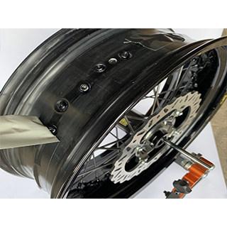 MOTO禅 モトゼン ブラックケブラーチューブレスキット Plus＋ シングル