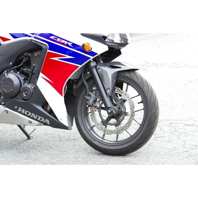 COERCE コワース RS フロントフェンダー 素材：綾織りカーボン／FRP黒ゲル 400X CBR400R CB500X CBR500R HONDA ホンダ フェンダー関連 外装の画像