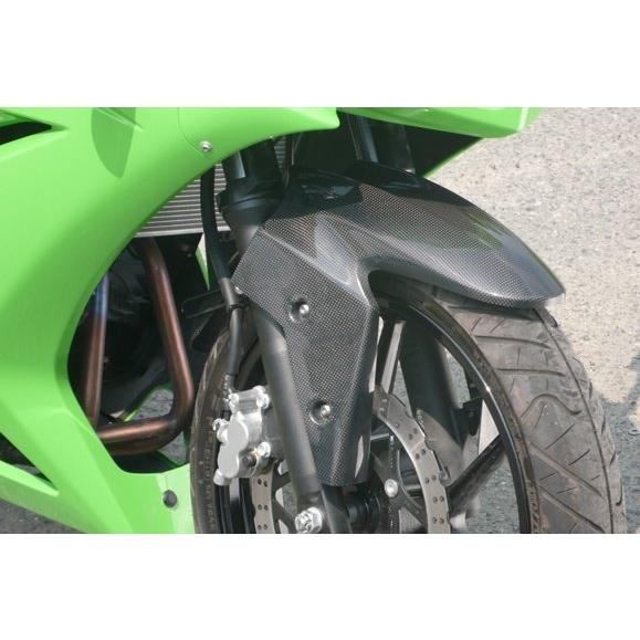 COERCE コワース STD フロントフェンダー 素材：綾織カーボン Ninja250R KAWASAKI カワサキ フェンダー関連 外装の画像