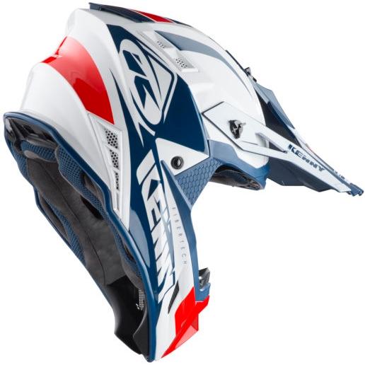 Kenny racingフルフェイスヘルメット ホワイト