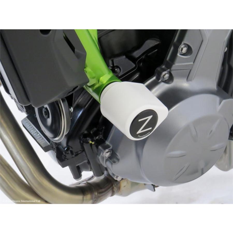 ODAX オダックス POWER BRONZE エンジンスライダー カラー：樹脂製ホワイト Z650 Z650RS KAWASAKI カワサキ エンジンスライダー・フレームスライダー