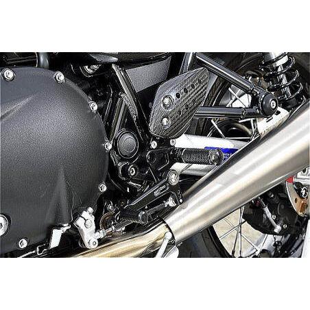 トライアンフ　ボンネビルt100 ベビーフェイス　バックステップ babyface ベビーフェイス バックステップキット シルバー