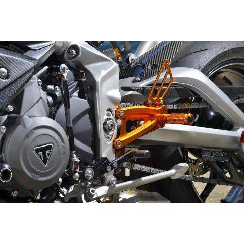 BABYFACE ベビーフェイス パフォーマンスステップキット カラー：ブラック DAYTONA MOTO2 765 TRIUMPH トライアンフ バックステップ ステップ 足回り