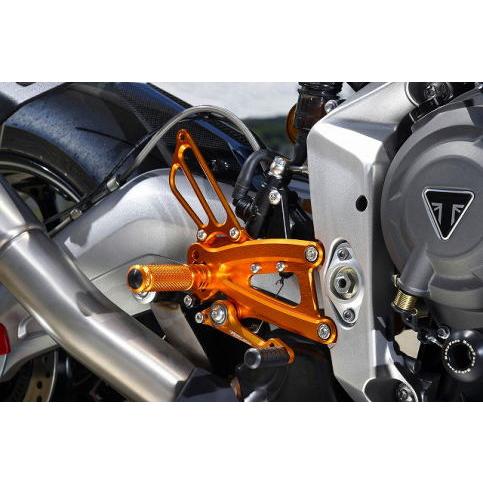 BABYFACE ベビーフェイス パフォーマンスステップキット カラー：ブラック DAYTONA MOTO2 765 TRIUMPH トライアンフ バックステップ ステップ 足回り
