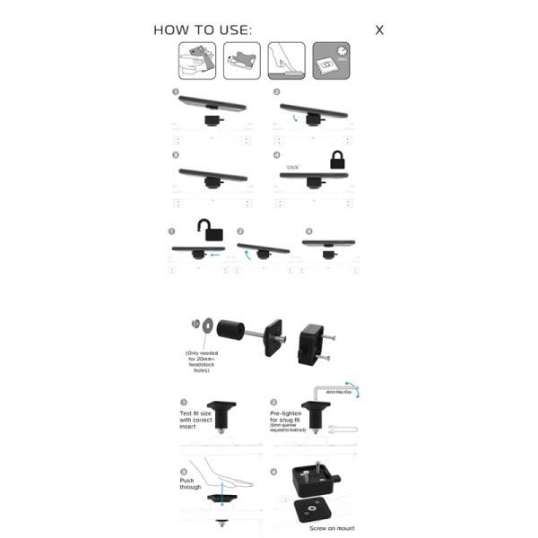 OXFORD オックスフォード 【CLIQR：クリッカ】ヘッドストックマウント【オートバイ用】 スマートフォンホルダー・スマートフォンマウント 電子機器類 | ブランド登録なし | 05