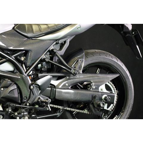 A-TECH エーテック リアフェンダーSPL タイプ：綾織カーボン / クリアー塗装：あり SV650 SV650X SUZUKI スズキ リアフェンダー フェンダー関連 外装の画像