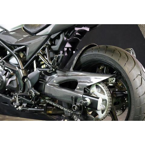 A-TECH エーテック リアフェンダーSPL タイプ：綾織カーボン / クリアー塗装：あり SV650 SV650X SUZUKI スズキ リアフェンダー フェンダー関連 外装の画像