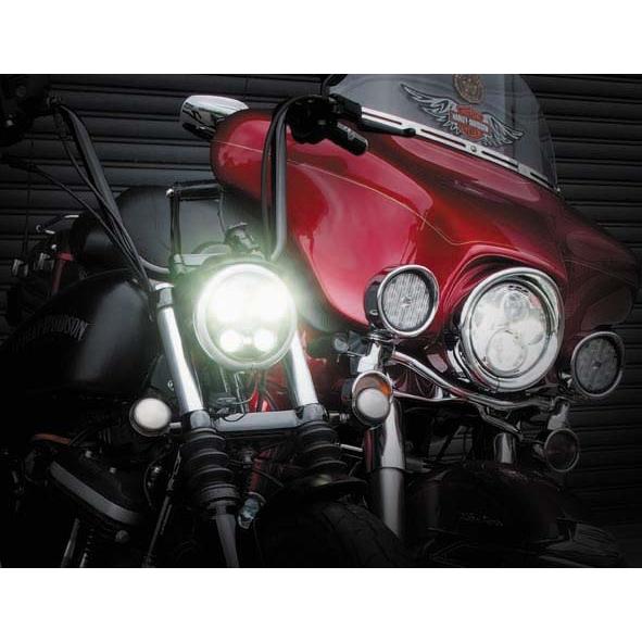 Valenti バレンティ JEWEL【ジュエル】LEDヘッドランプ ボディーカラー：ブラック  ソフテイル ツーリング HARLEY-DAVIDSON ハーレーダビッドソン ヘッドライトの画像