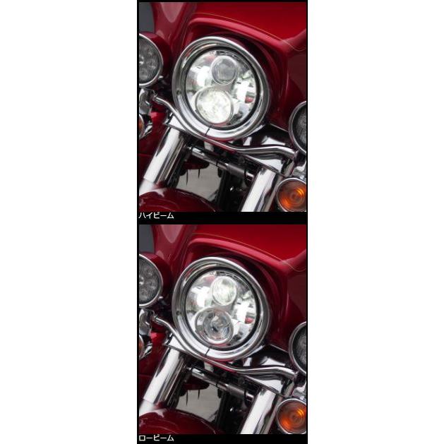 Valenti バレンティ JEWEL【ジュエル】LEDヘッドランプ ボディーカラー：ブラック  ソフテイル ツーリング HARLEY-DAVIDSON ハーレーダビッドソン ヘッドライトの画像