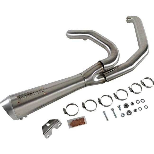 BASSANI バッサーニ Road Rage 2：1 Short Exhaust System Color/Finish：Raw/Stainless Steel［1800-2447］ HARLEY-DAVIDSON ハーレーダビッドソン マフラー_1