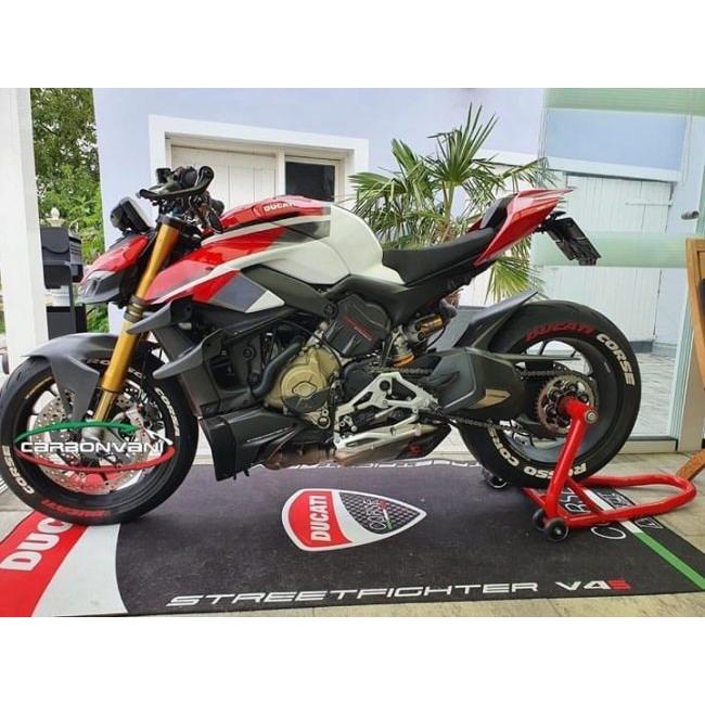 CARBONVANI カーボンバーニ ヒールガード DP タイプ：艶なし(マット) STREETFIGHTER V4 DUCATI ドゥカティ ステップ 足回り_2