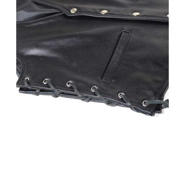 カドヤ（KADOYA） BUTTON DOWN VEST ダウンベスト[K'S LEATHER] サイズ