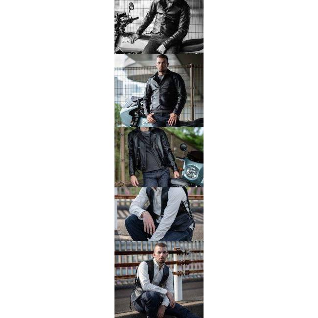 カドヤ（KADOYA） BUTTON DOWN VEST ダウンベスト[K'S LEATHER] サイズ