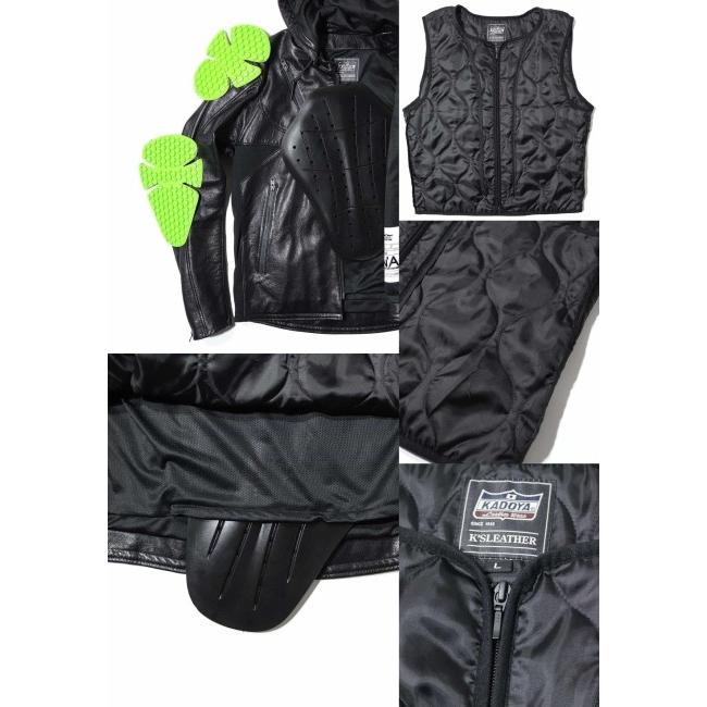 カドヤ（KADOYA） U-SCR レザージャケット[K'S LEATHER] サイズ：L
