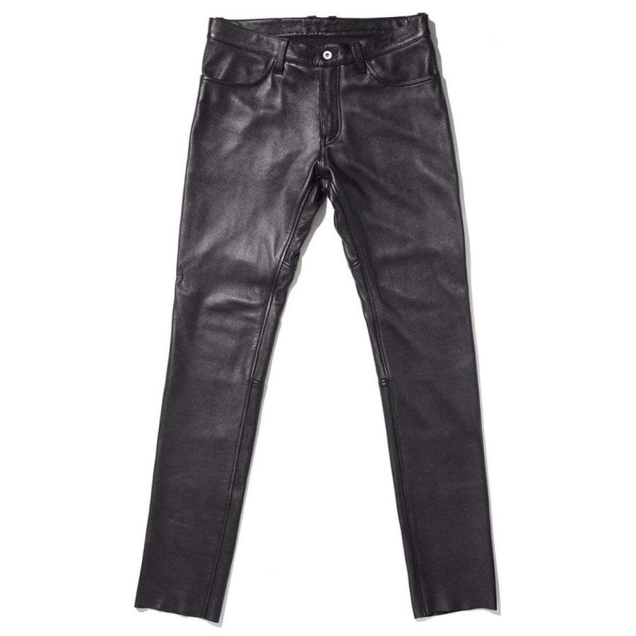 カドヤ KADOYA LEATHER SLIM PANTS スリムパンツ[K