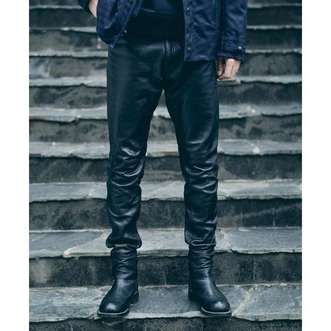 カドヤ KADOYA LEATHER SLIM PANTS スリムパンツ[K