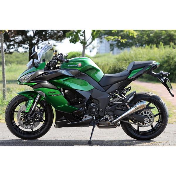 SP忠男 スペシャルパーツ忠男 POWER BOX(パワーボックス) TWO TAIL(ツーテール) 2本出し スリップオンマフラー カラー：ステンレス Ninja1000SX マフラーの画像