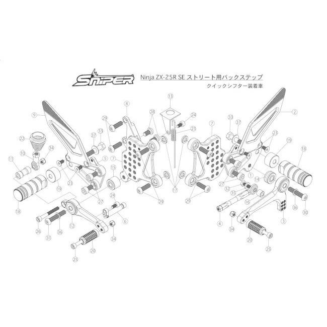 Sniper（SWANS） SNIPER スナイパー バックステップ カラー：レッド ZX