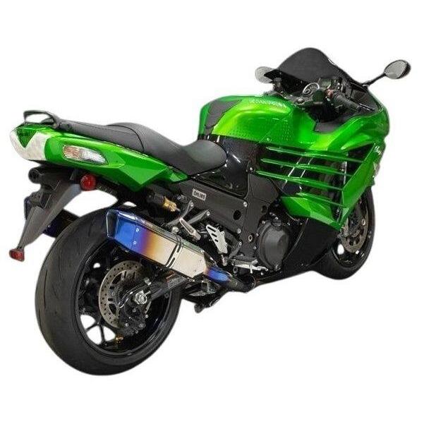 TRICKSTAR トリックスター 政府認証 デュアルスリップオンマフラーIKAZUCHI(イカヅチ) タイプ：IKAZUCHI焼きチタン Ninja ZX-14R KAWASAKI カワサキ マフラー | TRICK STAR
