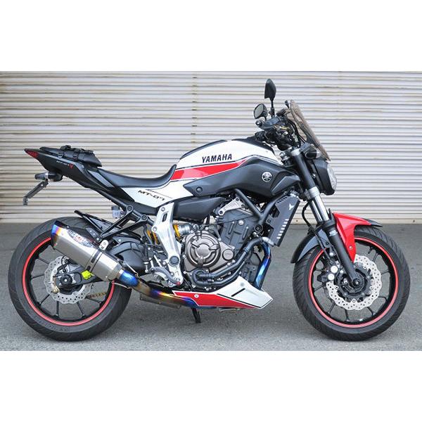 BEET ビート NASSERT(ナサート) Evolution TypeII フルエキゾーストマフラー サイレンサータイプ：メタルブラック MT-07 YAMAHA ヤマハ マフラーの画像