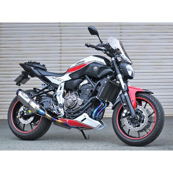 BEET ビート NASSERT(ナサート) Evolution TypeII フルエキゾーストマフラー サイレンサータイプ：メタルブラック MT-07 YAMAHA ヤマハ マフラーの画像