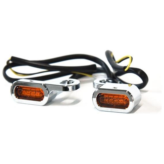 MCSエムシーエス MCS Fastline below bar LED turn signal set Chrome XL HARLEYDAVIDSON ハーレーダビッドソン
