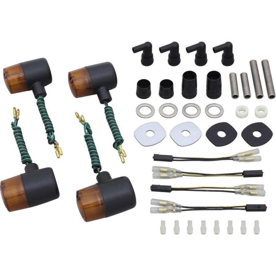 POSH Faith ポッシュ フェイス クラシカルシリーズ 71タイプウインカーキット ボディカラー：ブラックボディ / レンズカラー：オレンジレンズ W800 ウインカー | ブランド登録なし