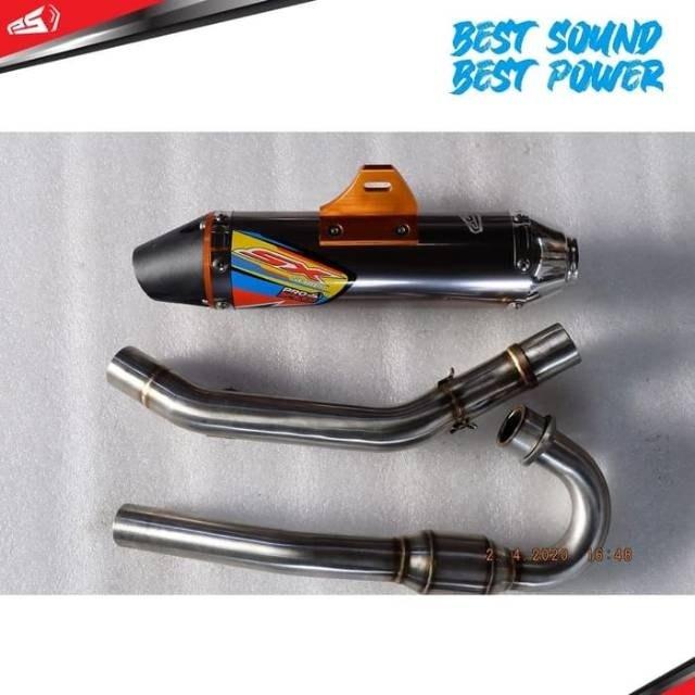 PROSPEED プロスピード フルシステムエキゾーストマフラー SXノンPWBシリーズ サイレンサーカラー：レッド KLX150 ...