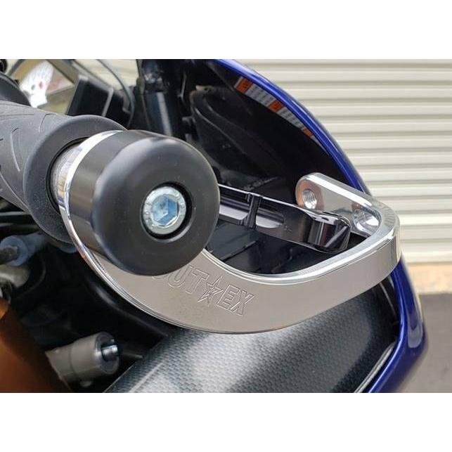 OUTEX アウテックス 振動吸収レバーガード カラー：バフ仕上げ / タイプ：削り出しワンピース板厚10mm ハンドル内径：17.3-20.2mm レバーガード ハンドルの画像
