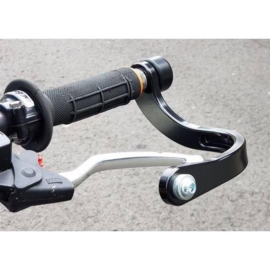 OUTEX アウテックス 振動吸収レバーガード カラー：ブラックアルマイト / タイプ：削り出しワンピース板厚10mm 軽量 ハンドル内径：17.3-20.2mm レバーガード | OUTEX | 01