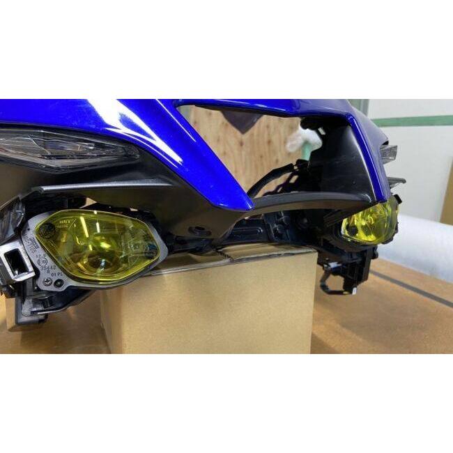純正新品　YZF-R1　ヘッドライトアセンブリ　アクリポイントライトシールド付き ACRY-Point アクリポイント ライトシールド カラー：イエロー YZF-R1
