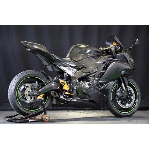 A-TECH エーテック タンクカバー タイプR タイプ：綾織ドライカーボン(DC)／クリア塗装済 ZX-25R KAWASAKI カワサキ タンク関連 外装 | A-TECH | 04