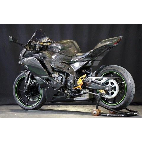 A-TECH エーテック タンクカバー タイプR タイプ：綾織ドライカーボン(DC)／クリア塗装済 ZX-25R KAWASAKI カワサキ タンク関連 外装 | A-TECH | 05