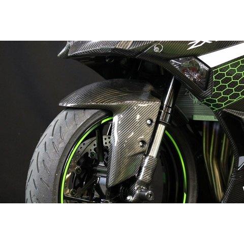 A-TECH エーテック フロントフェンダーSPL タイプ：FRP黒／クリア塗装