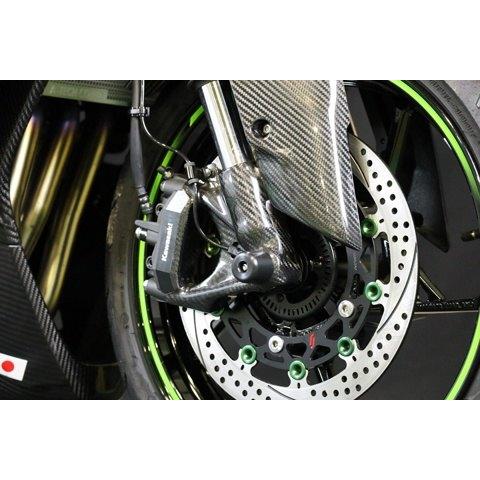 A-TECH（エーテック） フロントフォークキャリパーカバー タイプ：綾織