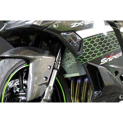 A-TECH エーテック ラジエターコアガード タイプ：スタンダード ZX-25R KAWASAKI カワサキ ラジエーターコアガード・オイルクーラーコアガード 冷却関連 | A-TECH | 02