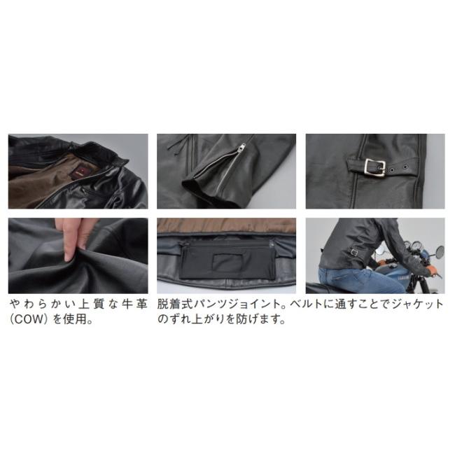 DAYTONA（デイトナ） シングルライダースジャケット サイズ：L レザー