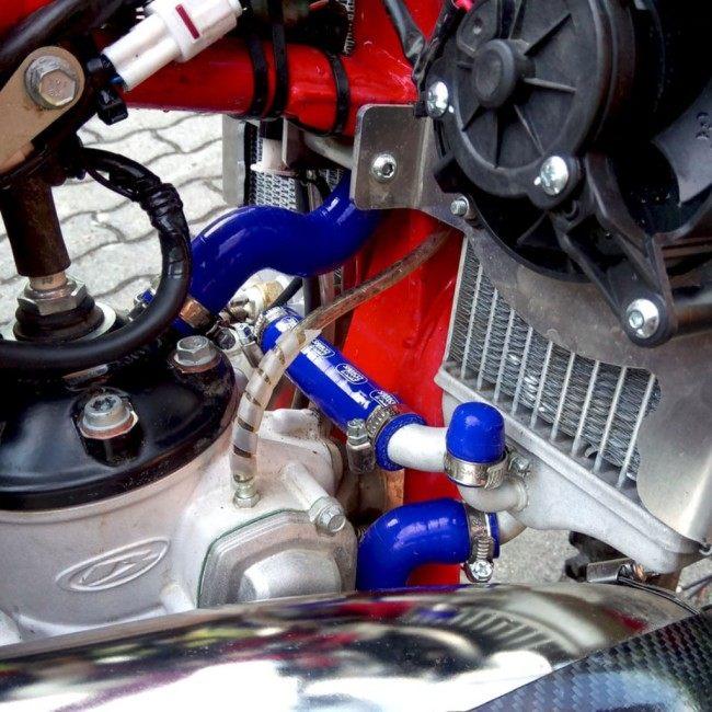 SAMCO SPORT サムコスポーツ クーラントホース(ラジエーターホース) カラー：レッド 250 RR 2T 300 BETA ベータ ラジエーター 冷却関連 エンジン_4