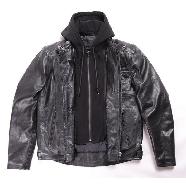 DEGNER デグナー レザーフーディージャケット／Leather Hoody Jacket サイズ：L レザージャケット ジャケット アパレル_1