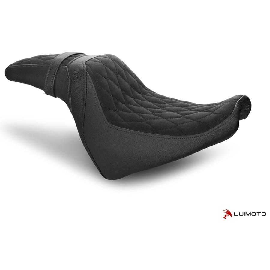 LUIMOTO ルイモト シートカバー カラー／素材：スウェード ブラック／PRODIGY ブラック／TEC-GRIP／ブラック ステッチ FAT BOB シート関連 外装