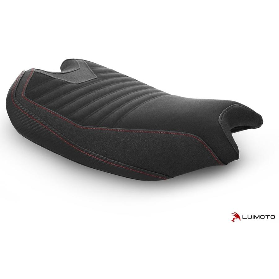 LUIMOTO ルイモト フロントシートカバー カラー／素材：TEC-GRIP／スウェード ブラック／CF ブラック／レッド ステッチ PANIGALE V2 DUCATI ドゥカティ 外装