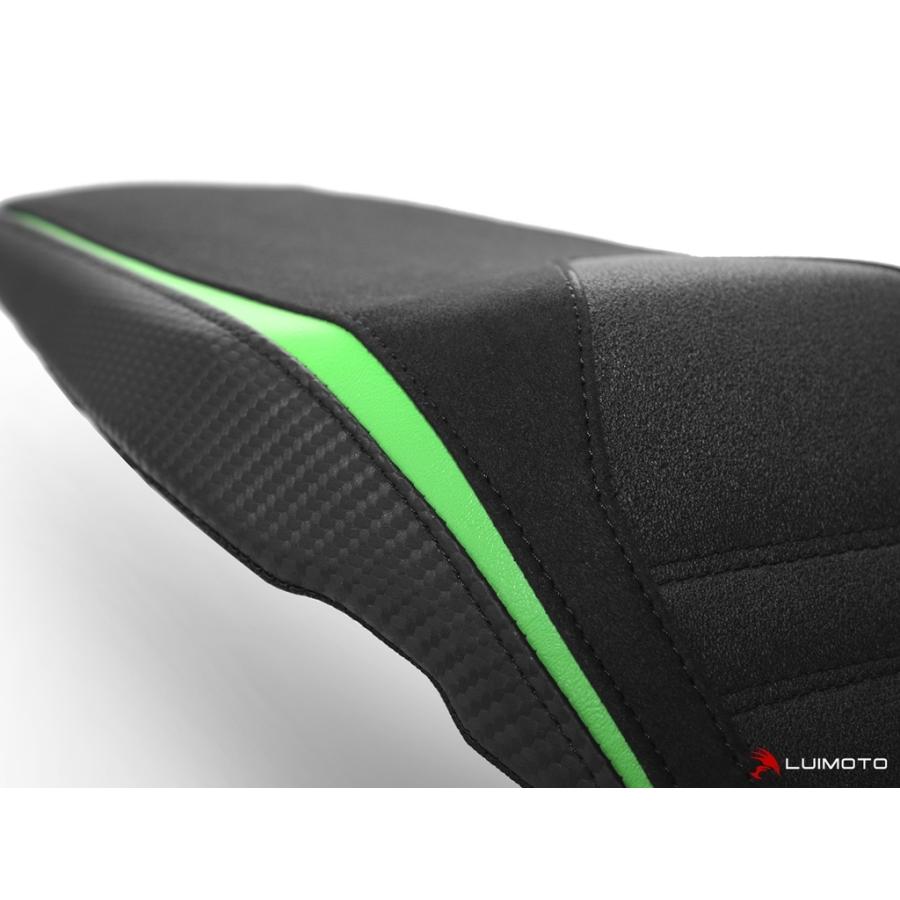 LUIMOTO ルイモト リアシートカバー カラー／素材：スウェード ブラック／TEC-GRIP／SP ライムグリーン／CF ブラック Z900 KAWASAKI カワサキ シートカバーの画像