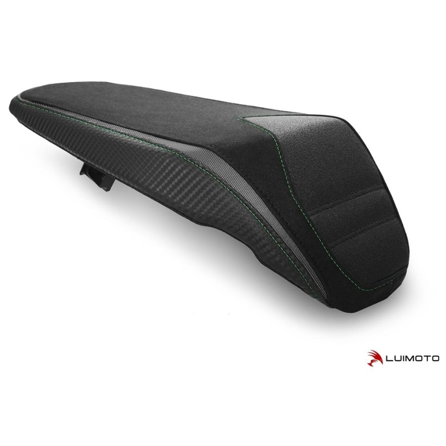 LUIMOTO ルイモト リアシートカバー カラー／素材：スウェード ブラック／TEC-GRIP／エッジ ガンメタ／CF ブラック／ライム ステッチ Z900 KAWASAKI カワサキ